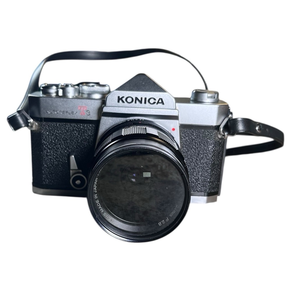 Konica Autoreflex T3 Film Camera & Hexanon AR 35mm F/2.8 Lens